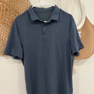 Lululemon Men's Classic Navy Polo Shirt